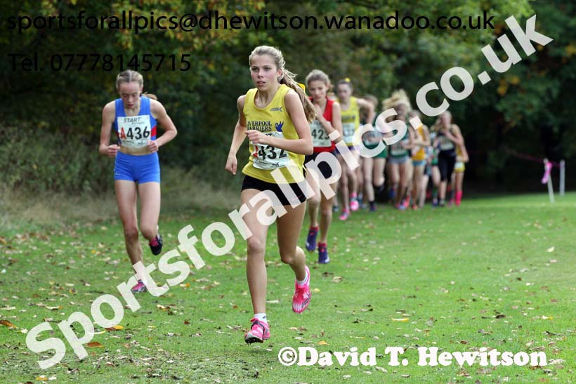 Girls under-15s Northern Cross Country Relays, Graves Park, Sheffield. Photo: David T. Hewitson/Sports for All Pics